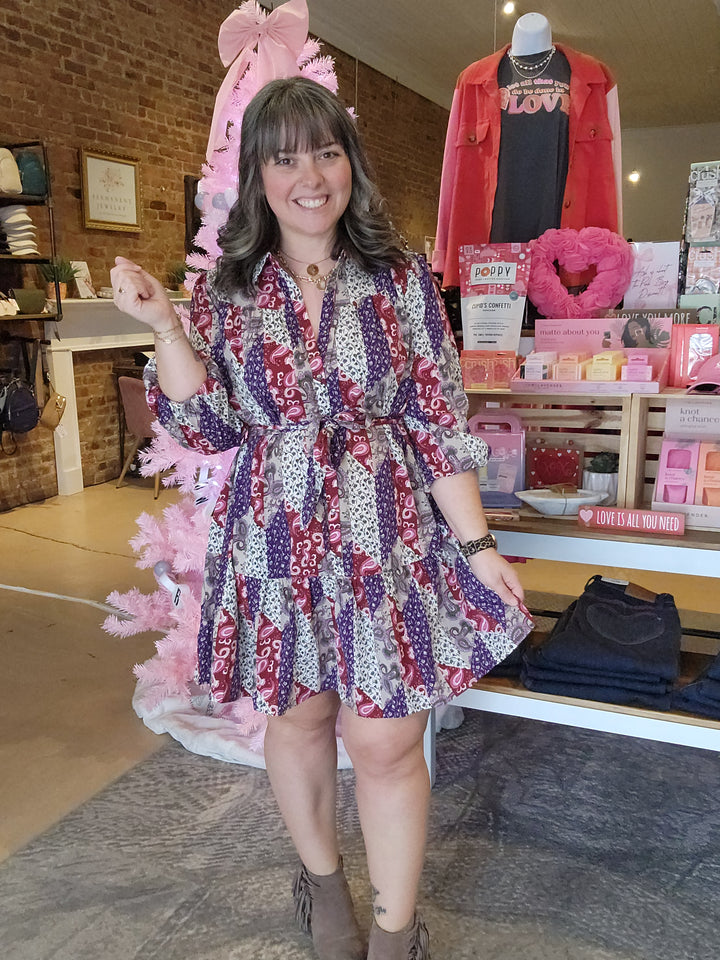M & L Patchwork Dress FINAL SALE
