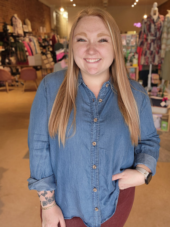 Plus Chambray Shirt