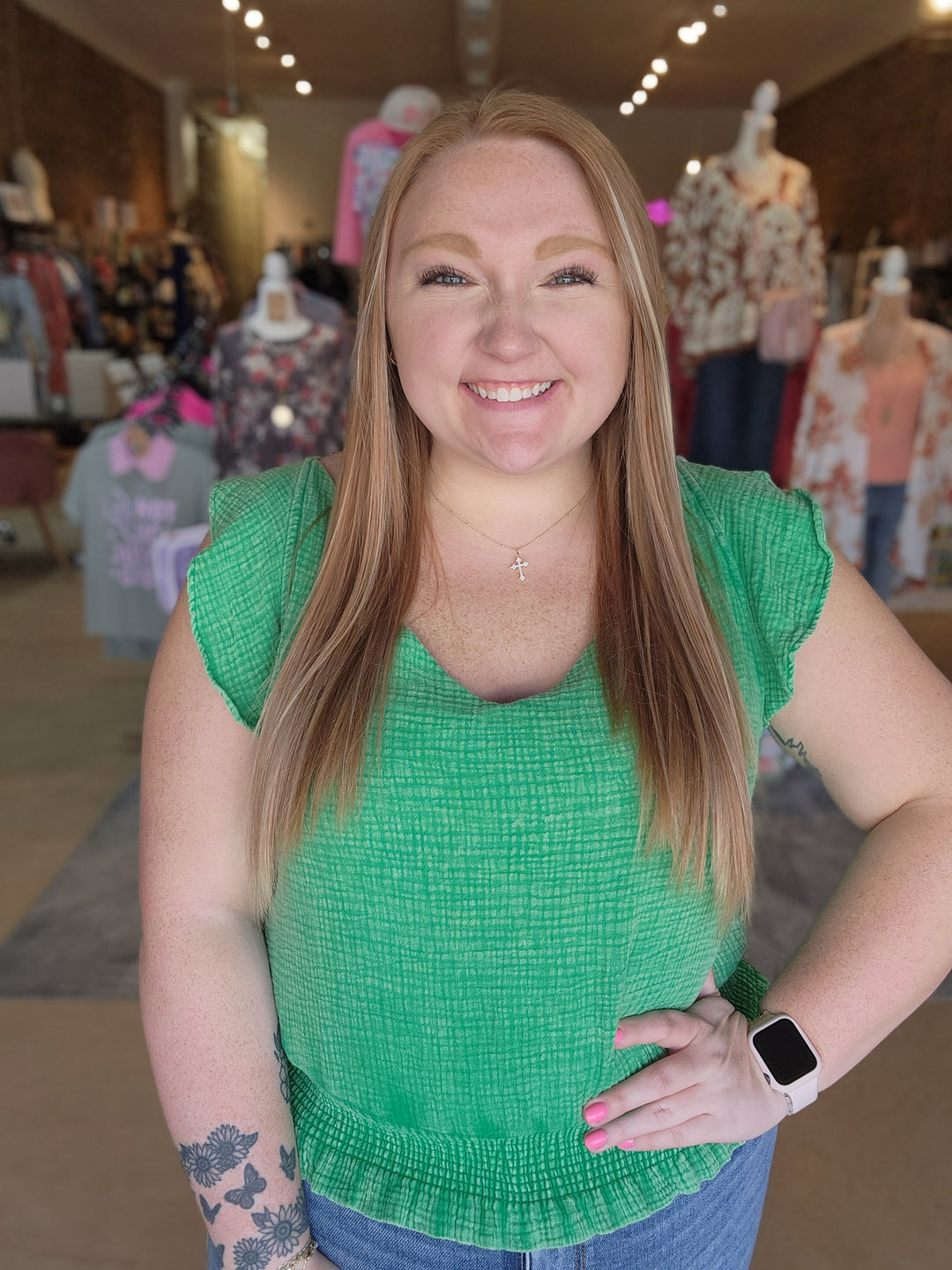 Smocked Waist Top