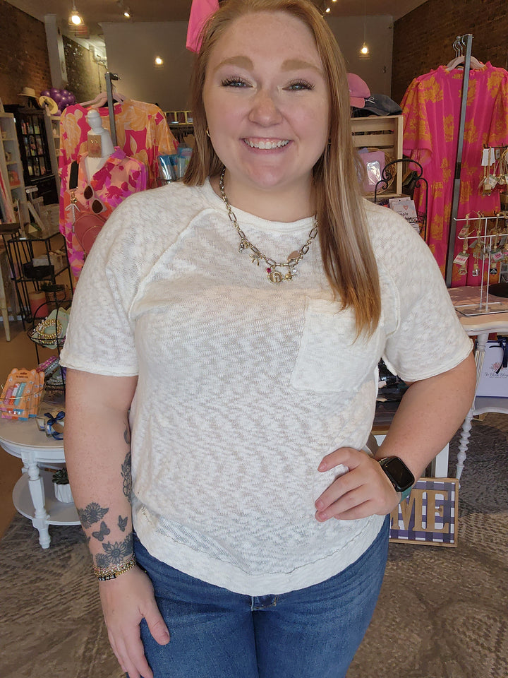 Front Pocket Slub Tee
