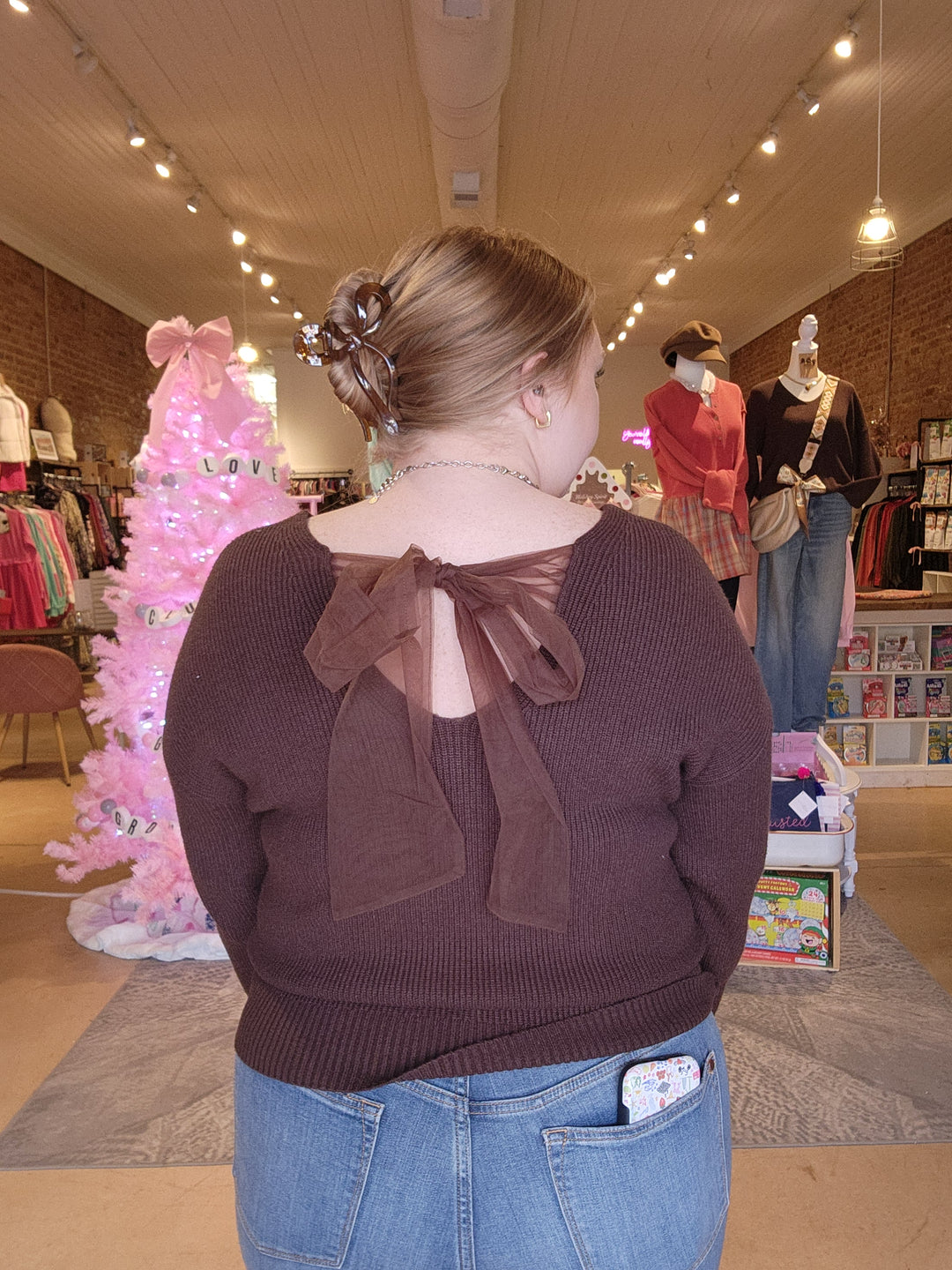 Bow Back Sweater