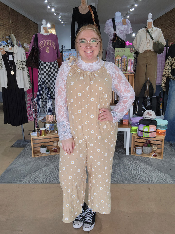 Cotton Gauze Wide Leg Jumpsuit