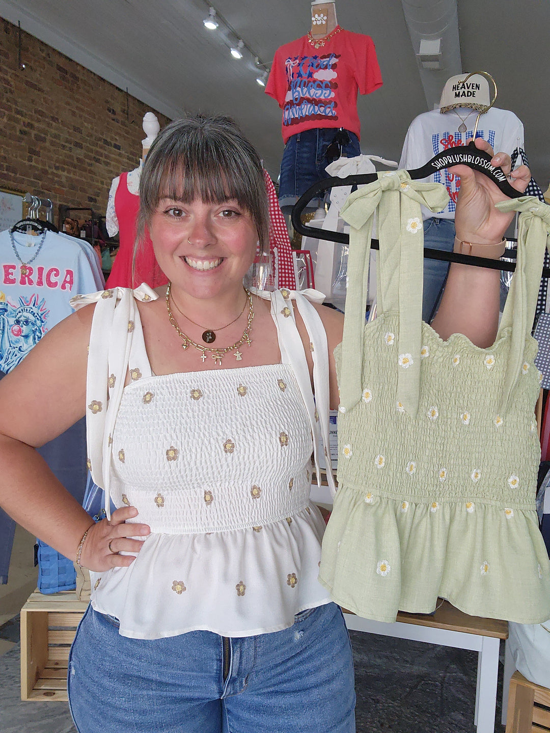 Daisy Smocked Tank Top