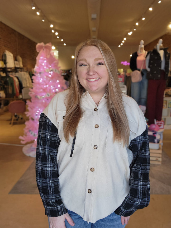 Cozy Color Black Shacket