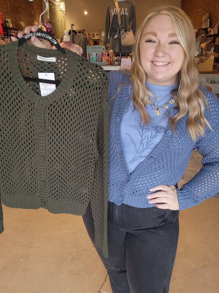 Open Weave Cardigan