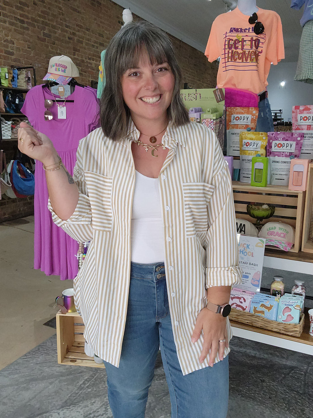 Striped Button Up Shirt