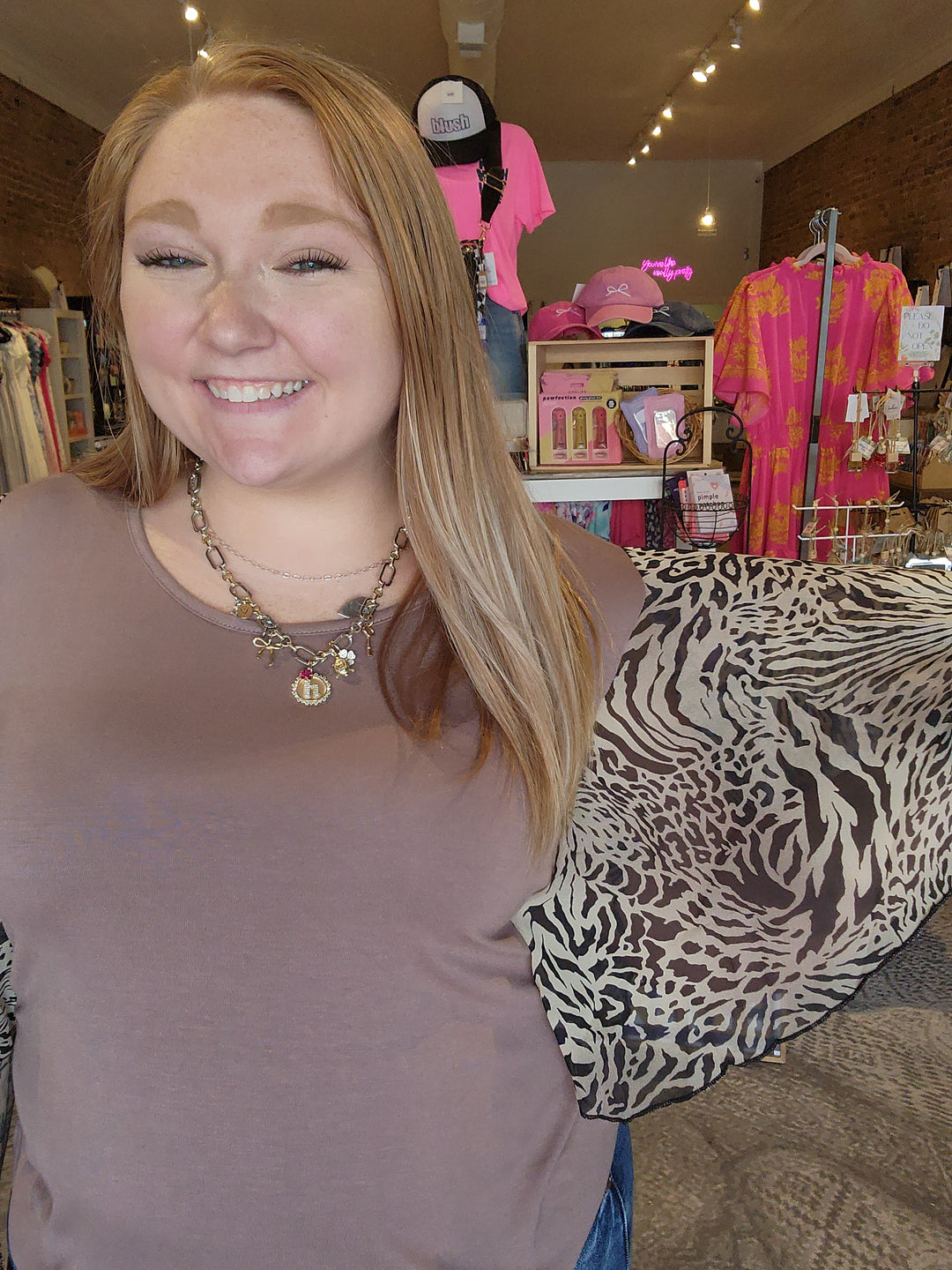 Zebra Angel Sleeve Top