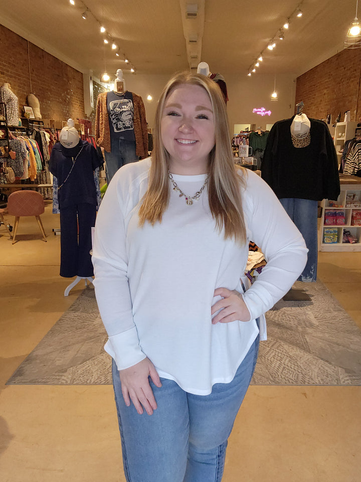 White Thermal Long Sleeve