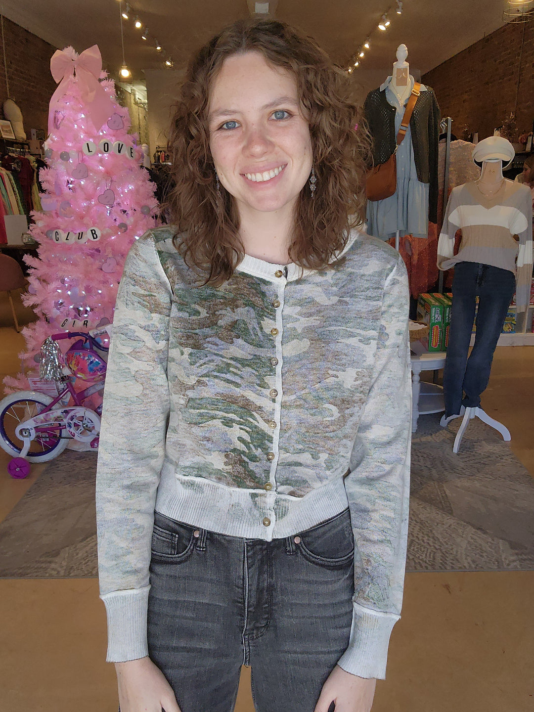 Camo Inside-Out Cardigan