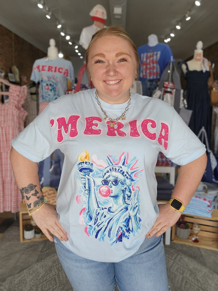 Lady Liberty 'Merica Tee