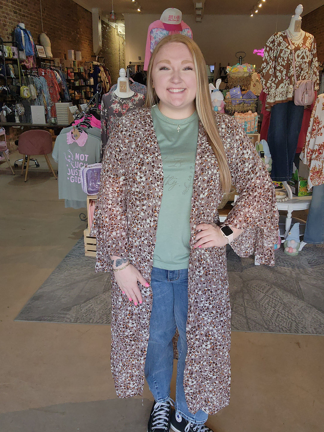 Leopard Duster Kimono