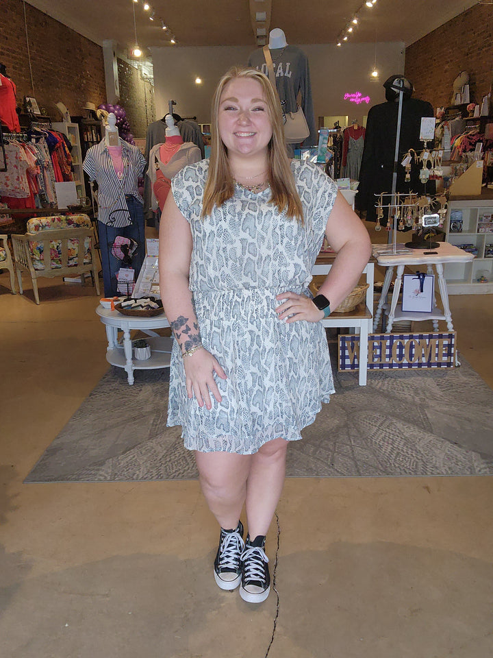 Snake Print Dress