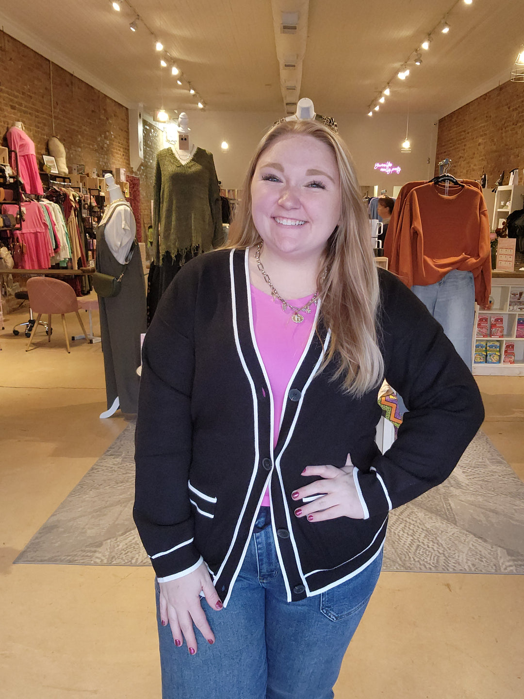 Black Varsity Sweater