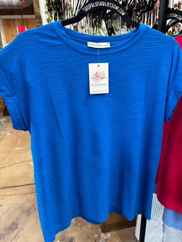 Roll Cuff Slub Tee 3