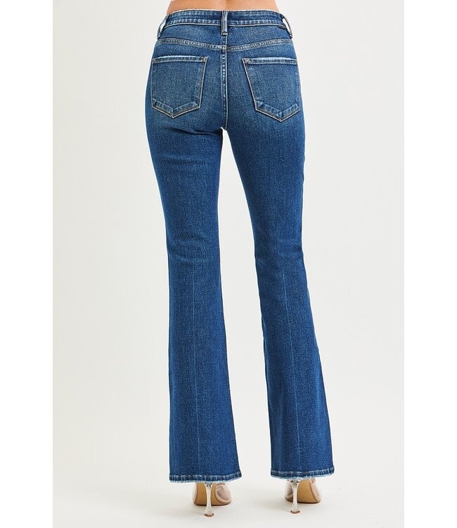 Risen Tummy Control 4 Way Stretch Flare Jeans