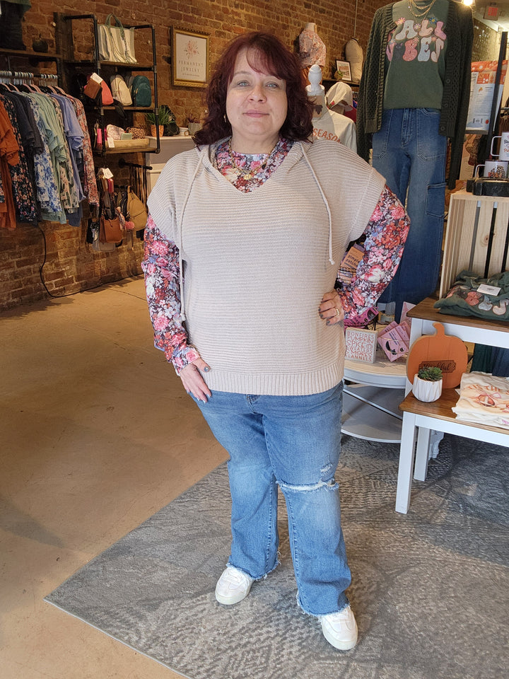 Pastel Floral Mesh Shirt