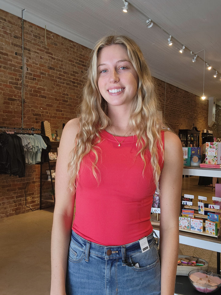 Red Seamless Tank