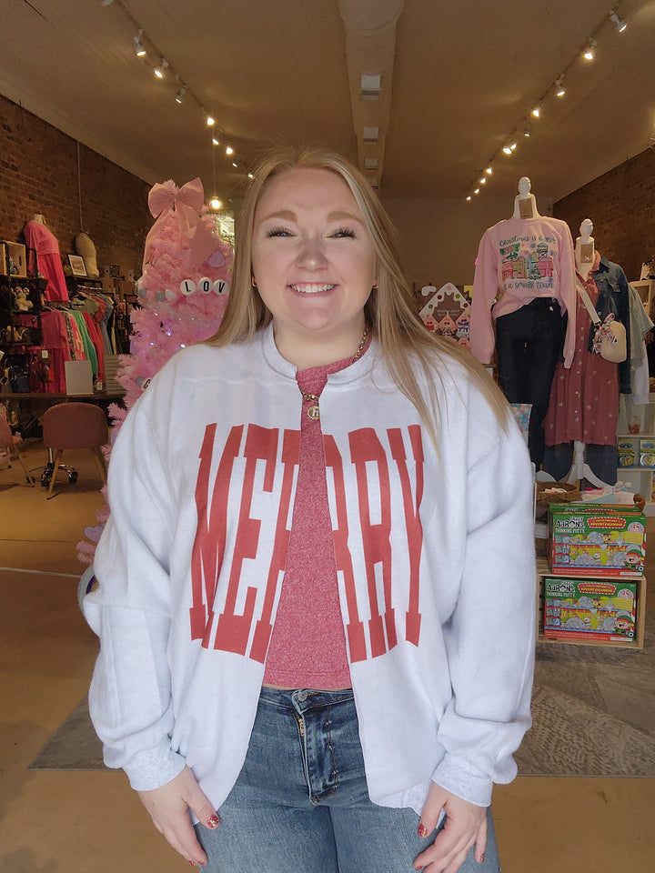 Merry Split Sweatshirt