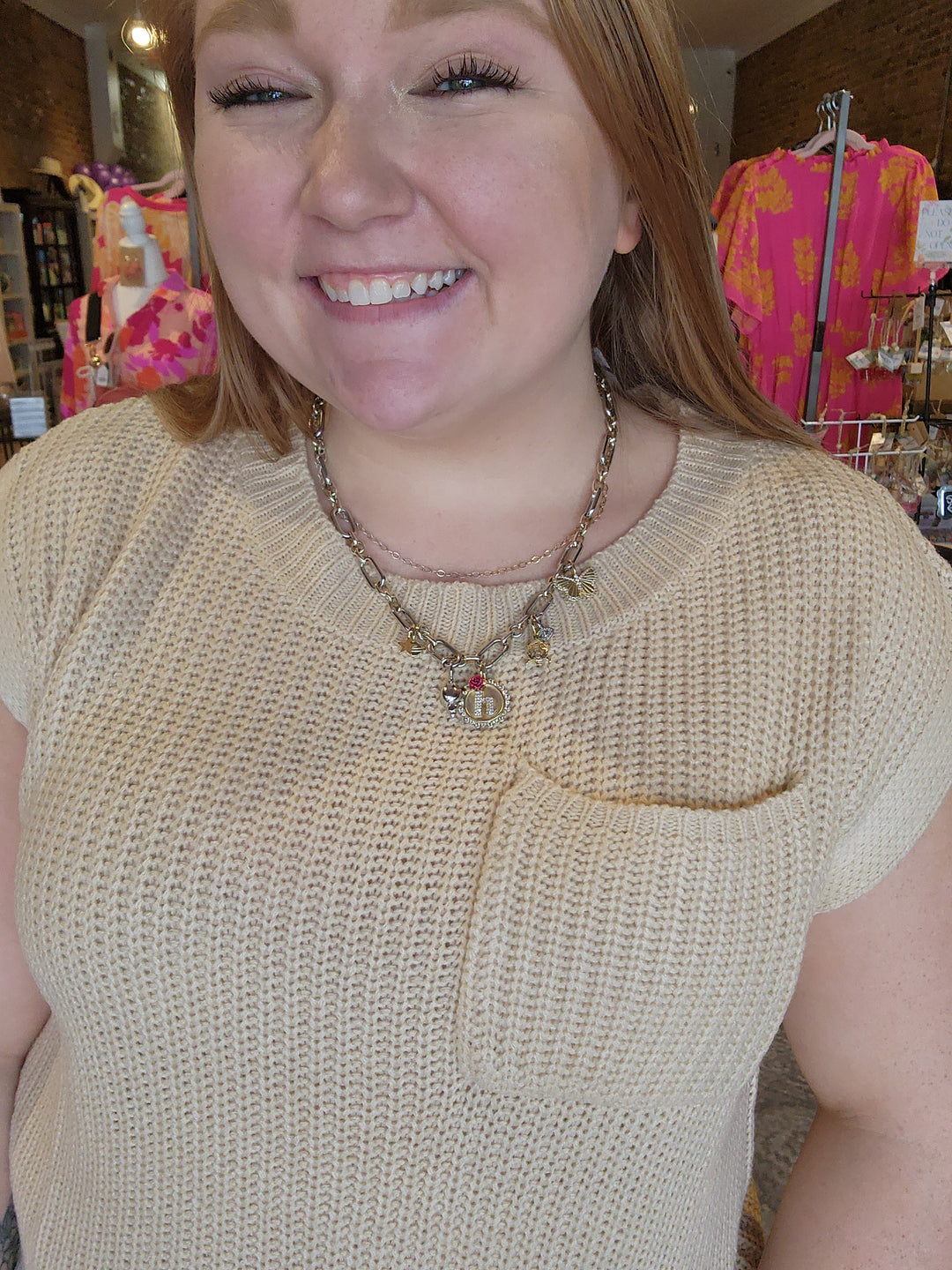 Patch Pocket Sleeveless Knit Top