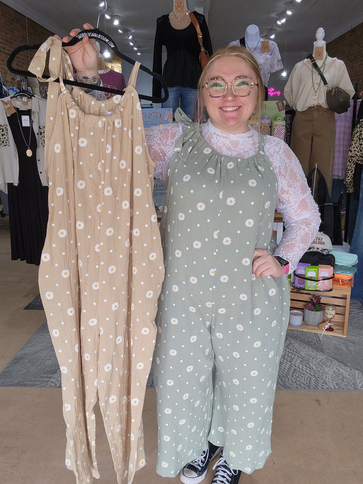 Cotton Gauze Wide Leg Jumpsuit