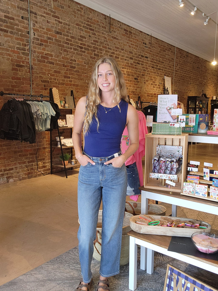 Navy Seamless Tank