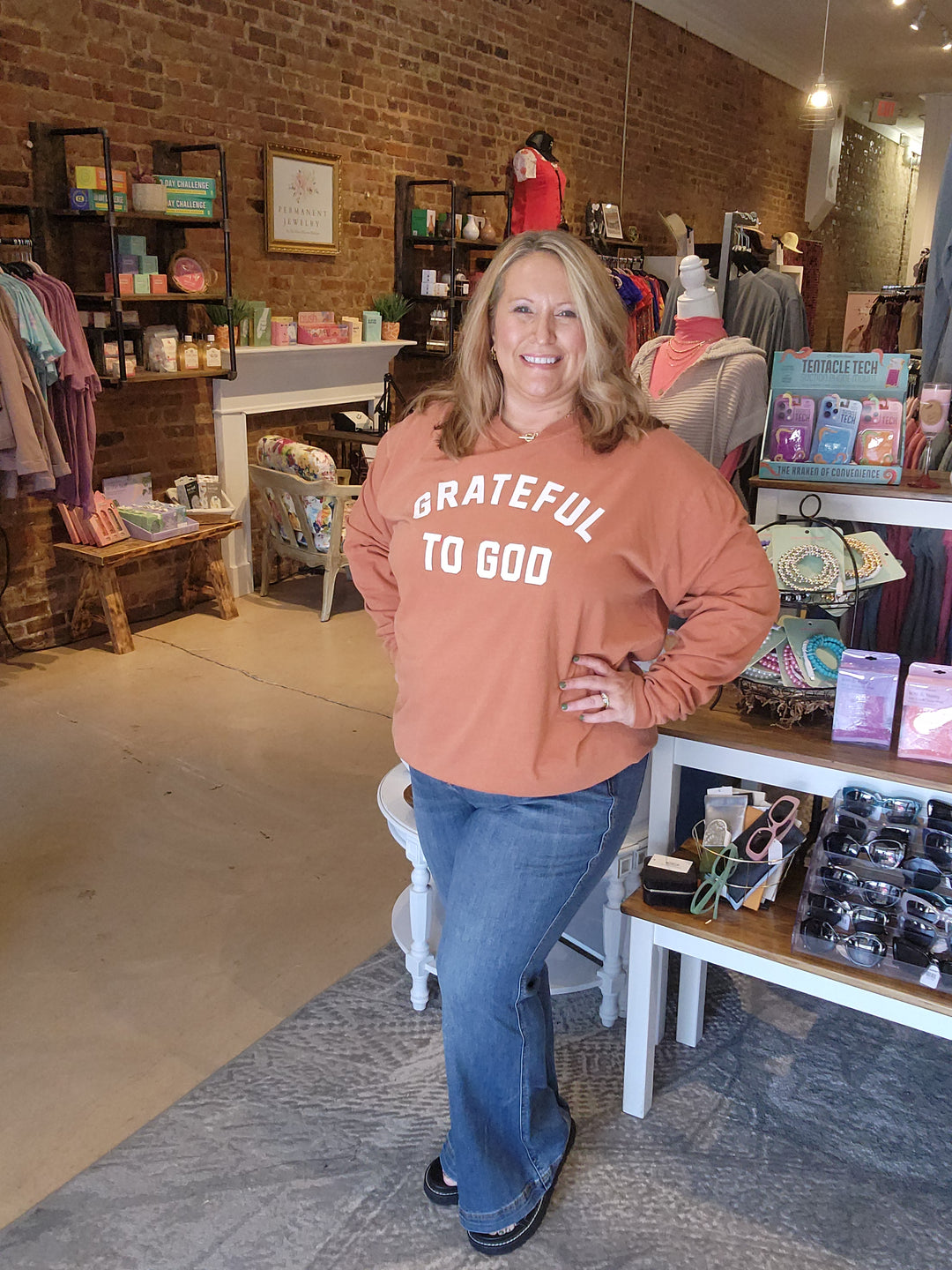 Grateful to God Long Sleeve Tee