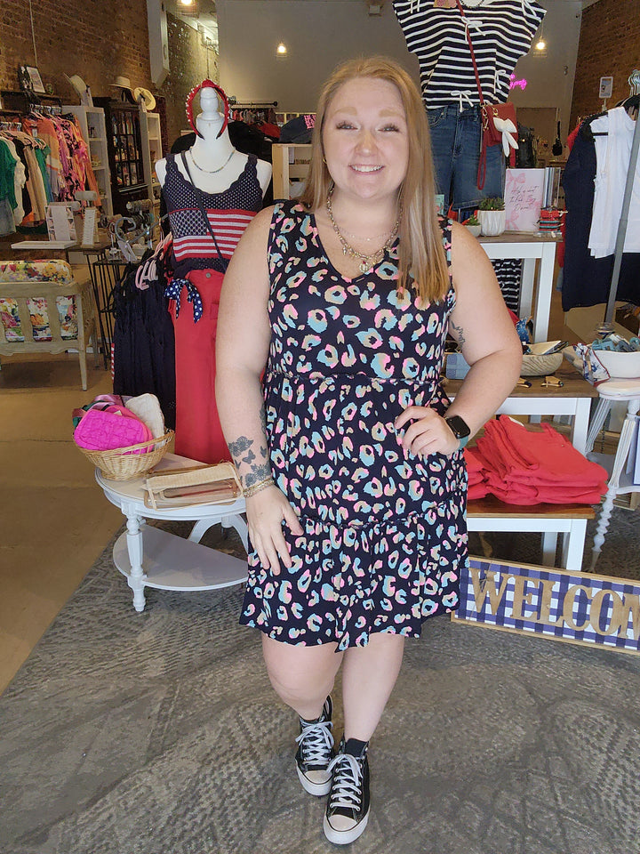 Slinky Leopard Tank Dress