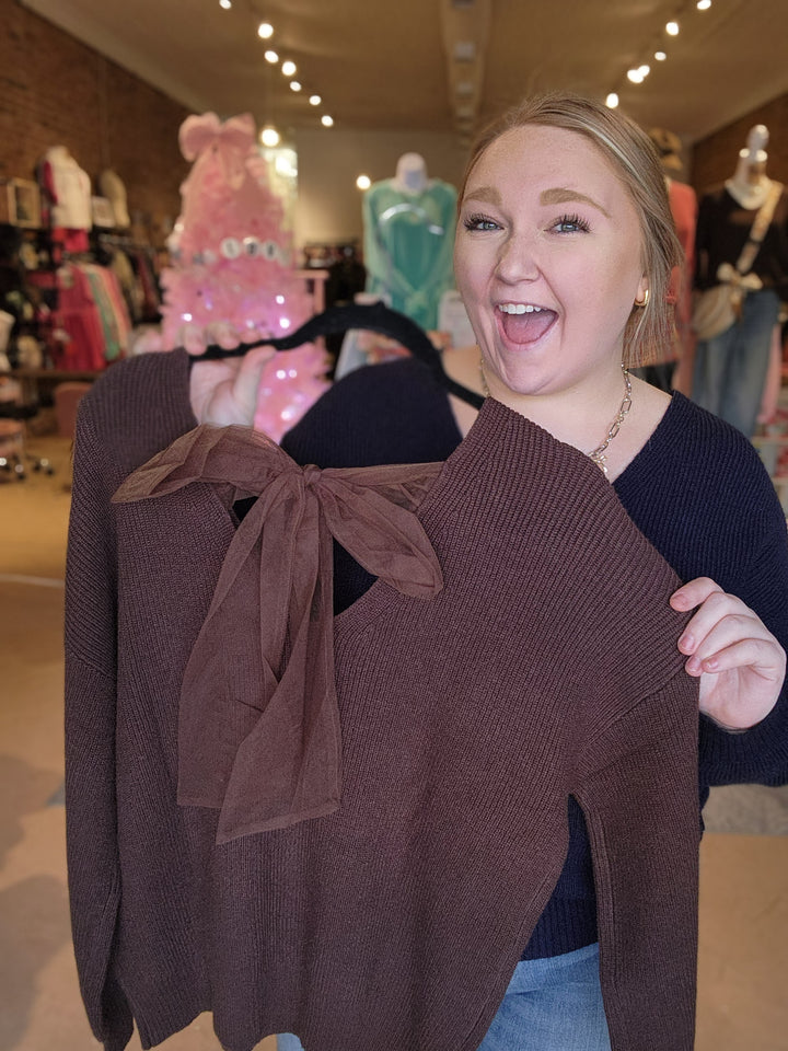 Bow Back Sweater