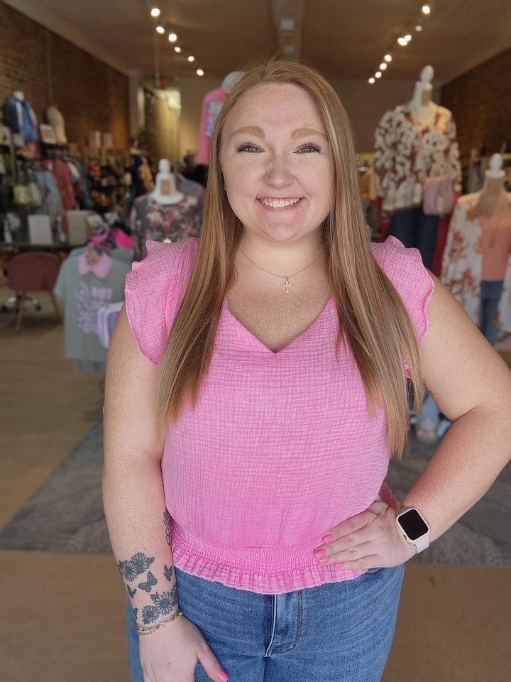 Smocked Waist Top