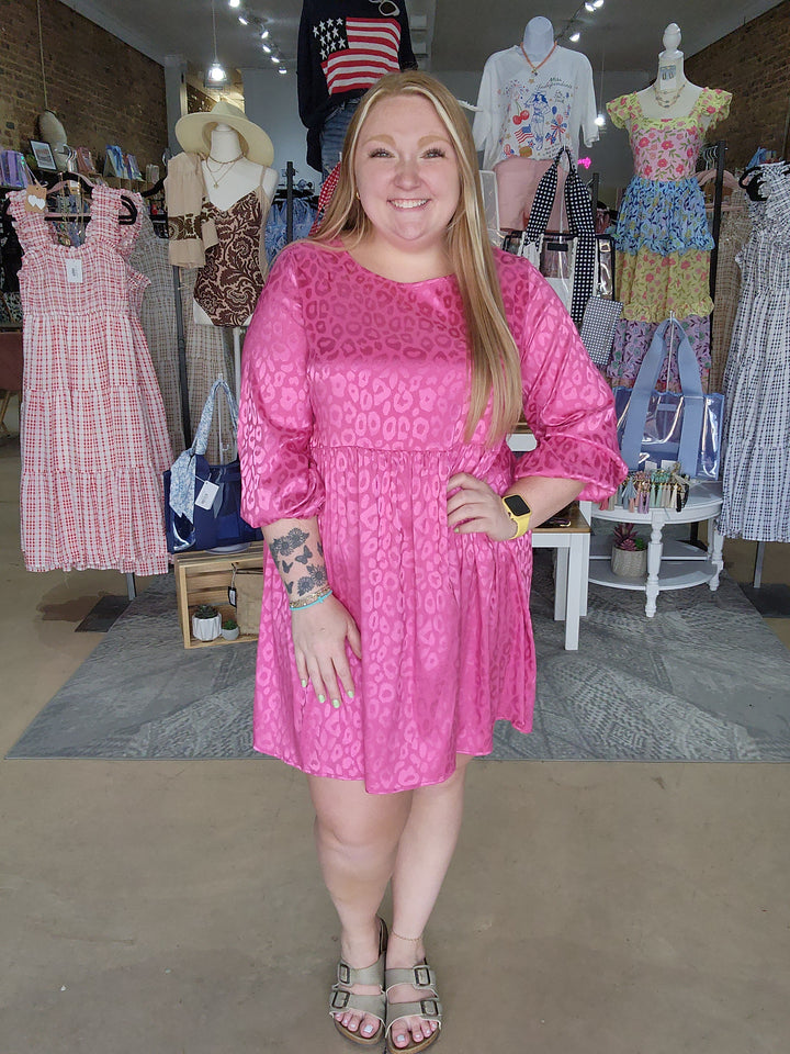 Pink Leopard Dress