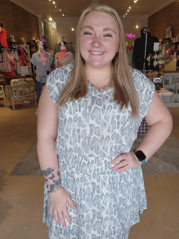 Snake Print Dress