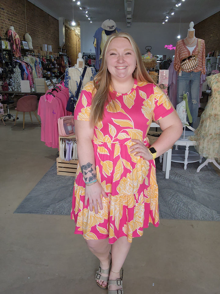 Fit and Flare Butter Dress