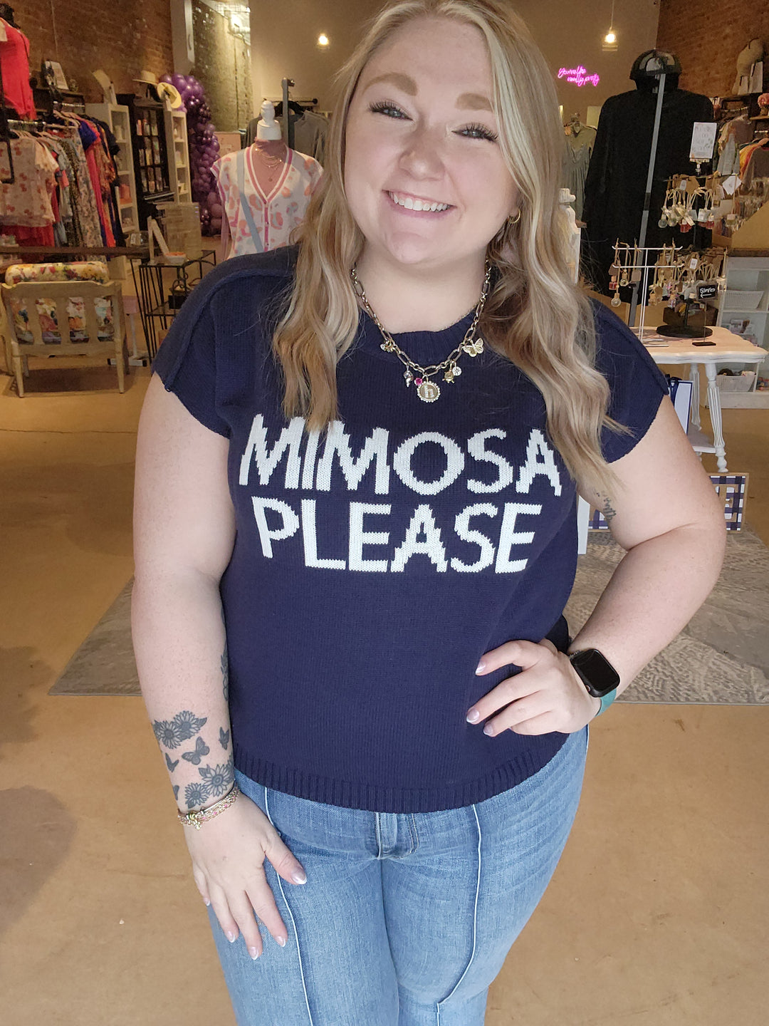 Mimosa Please Knit Top