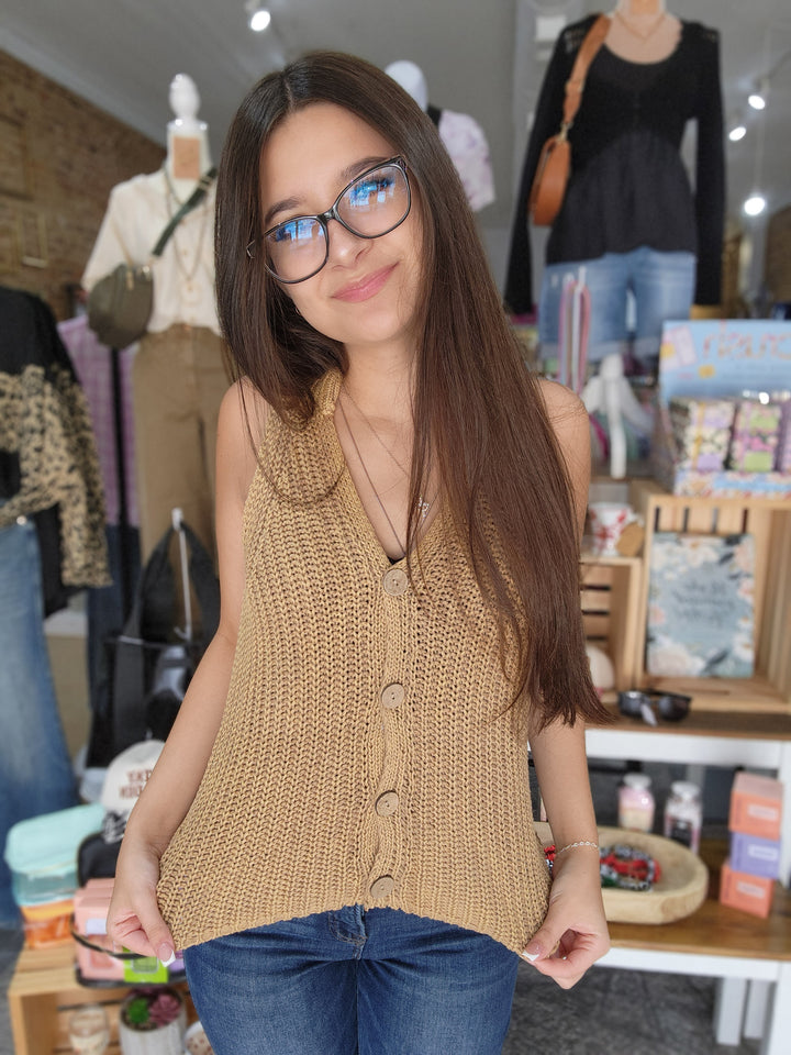 Chunky Knit Sweater Vest