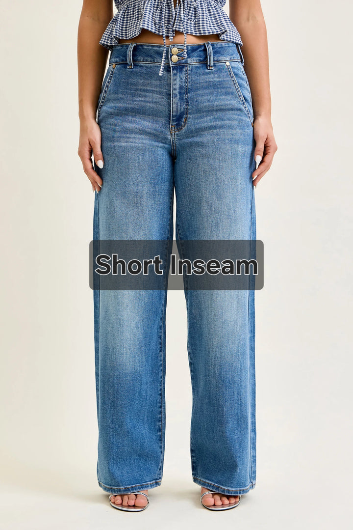 Judy Blue SHORT Column Trouser Jeans