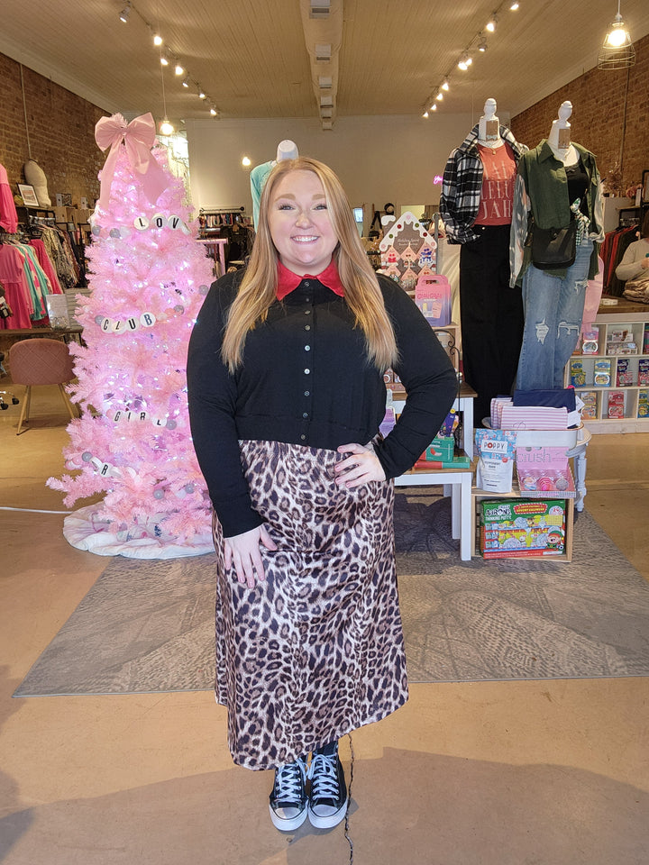 Cheetah Midi Skirt