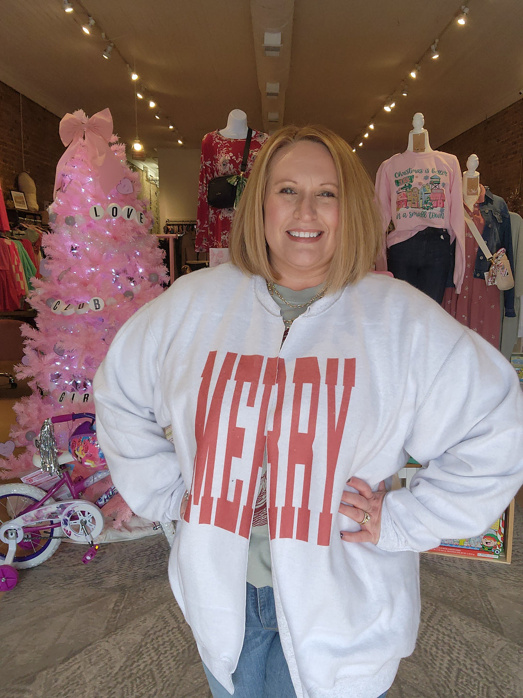 Merry Split Sweatshirt