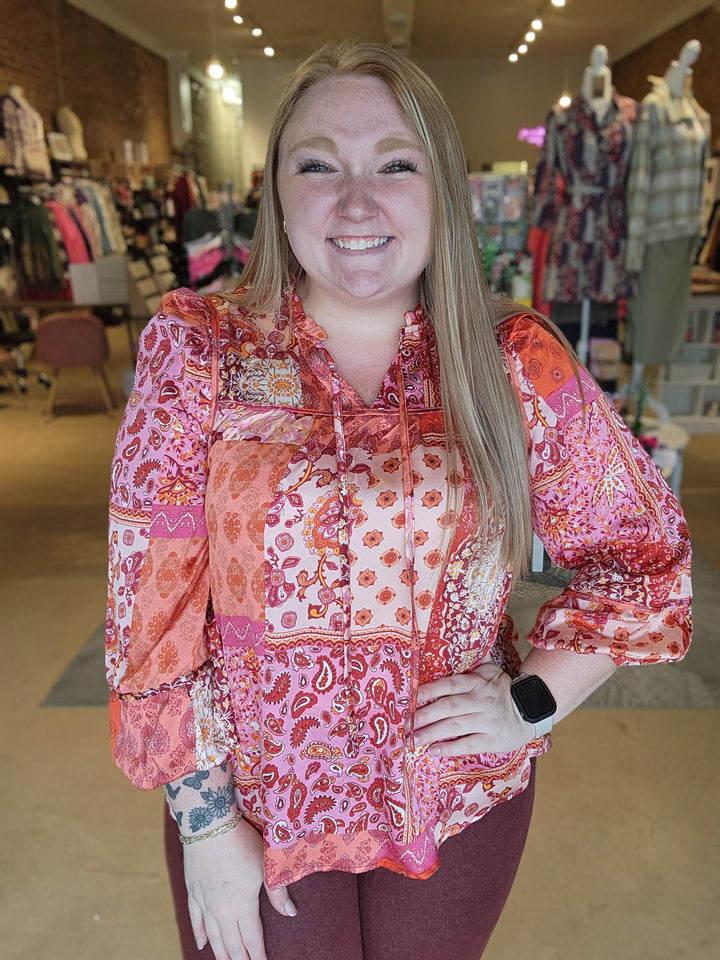 Patchwork Paisley Top