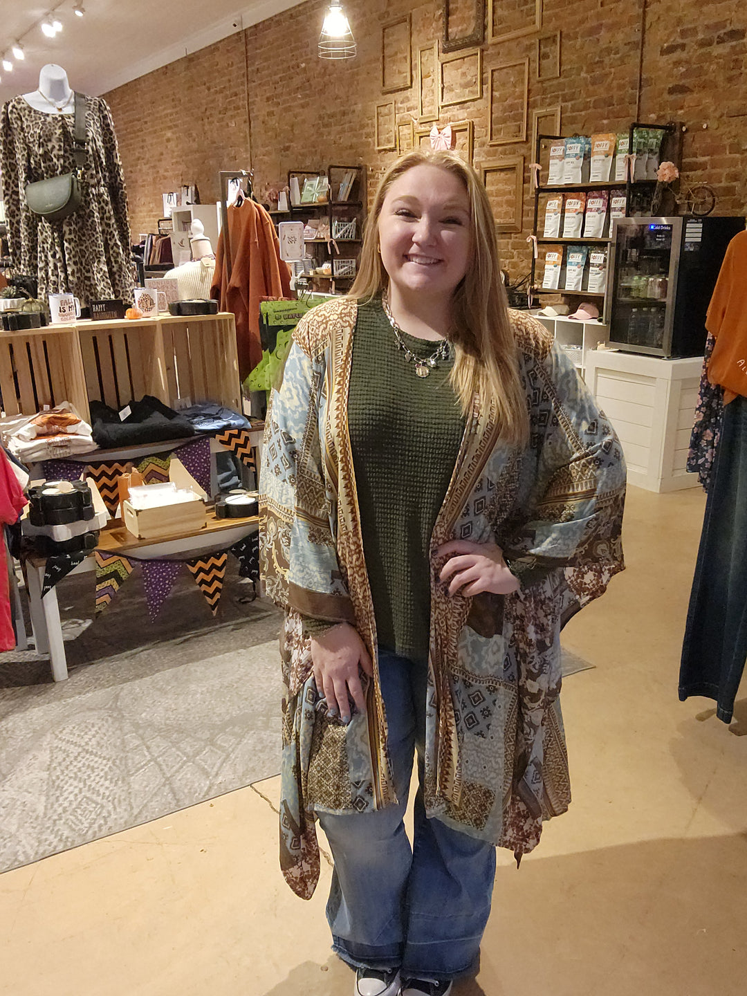 Aztec Patchwork Kimono