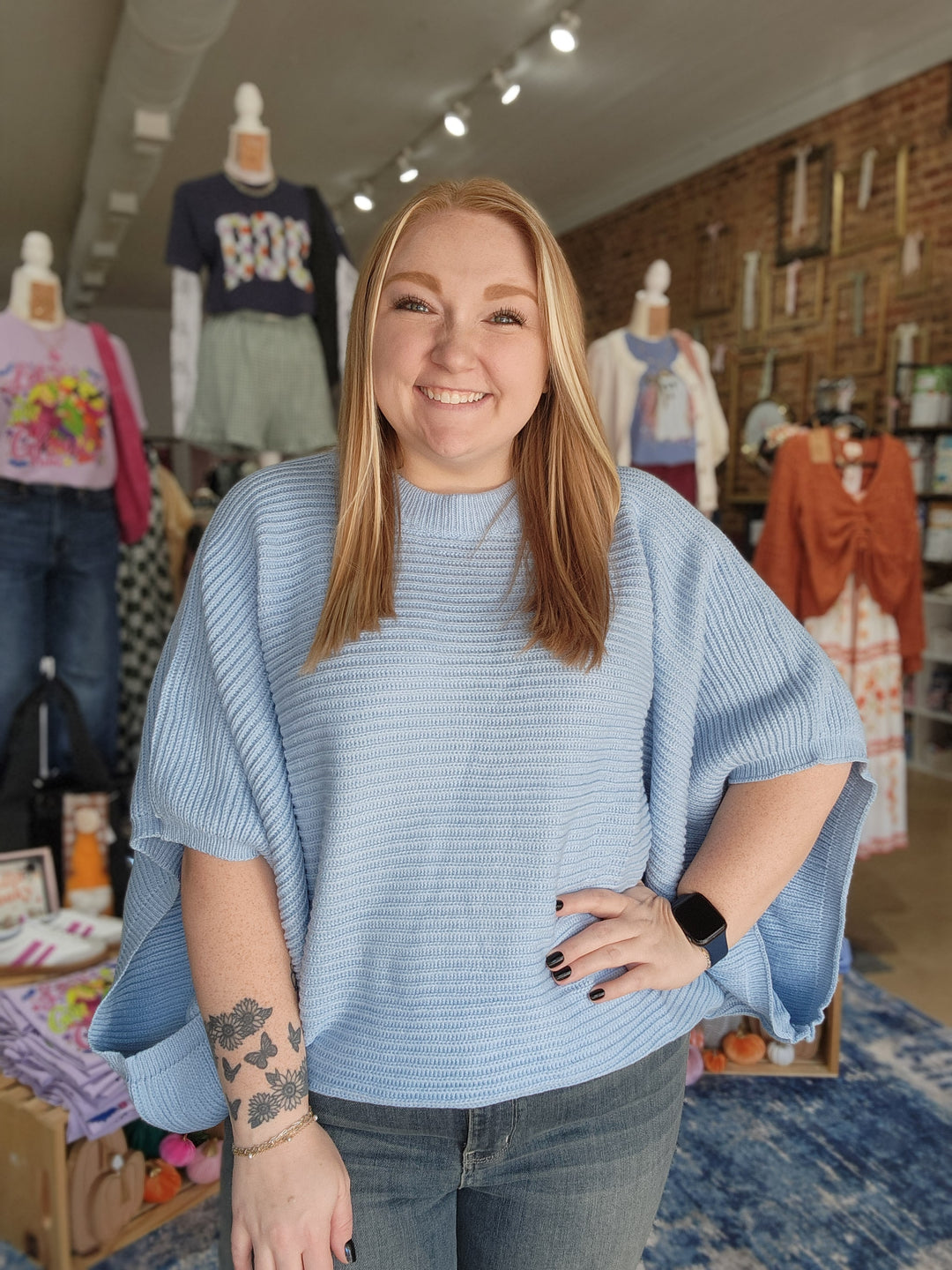 Knit Pullover Poncho