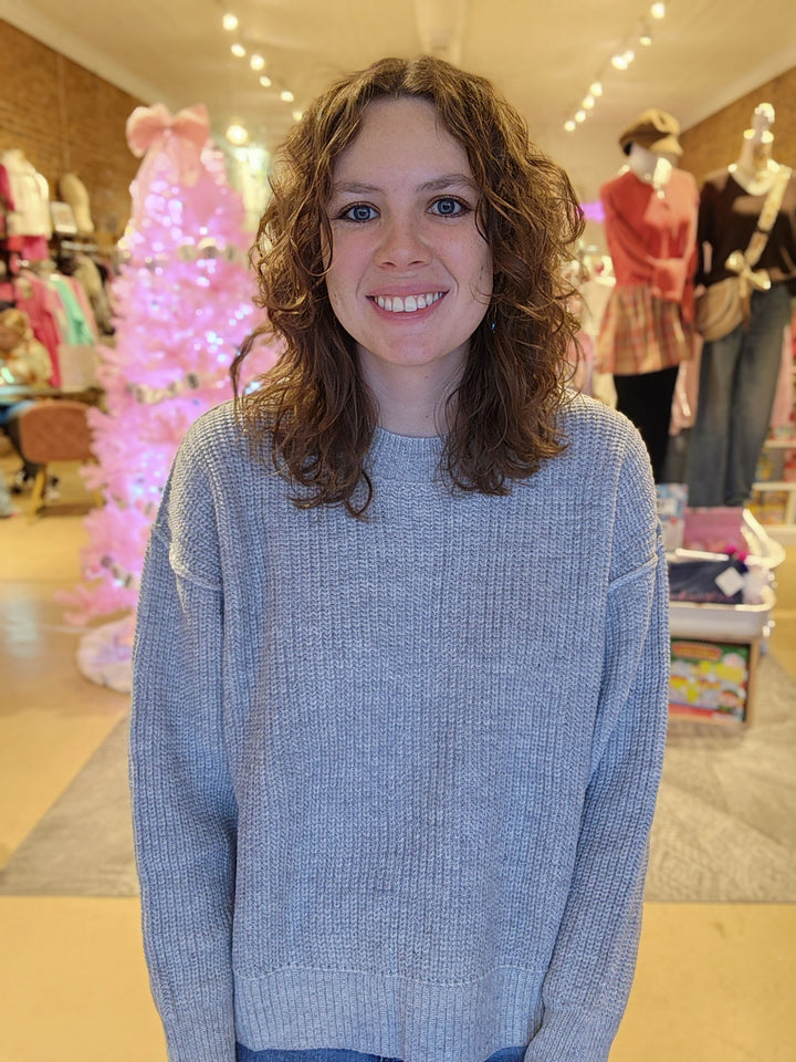 Classic Grey Knit Sweater