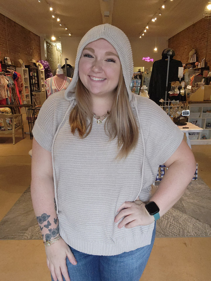 Oatmeal Hooded Pullover