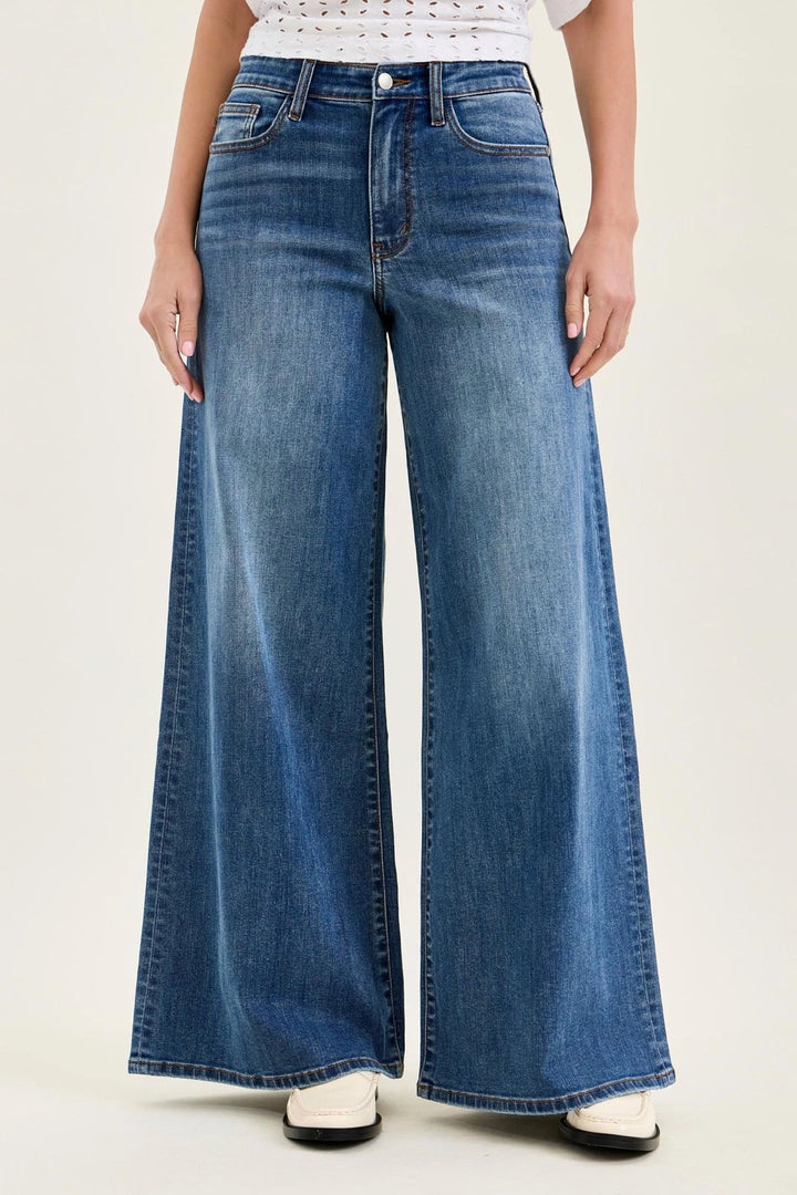 Judy Blue High Rise Palazzo Jeans