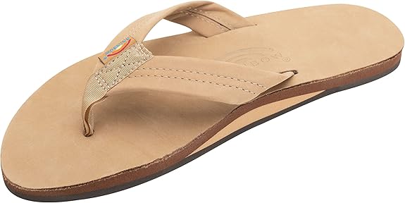 Rainbow  Men's Single Layer Premier Leather With Arch Support