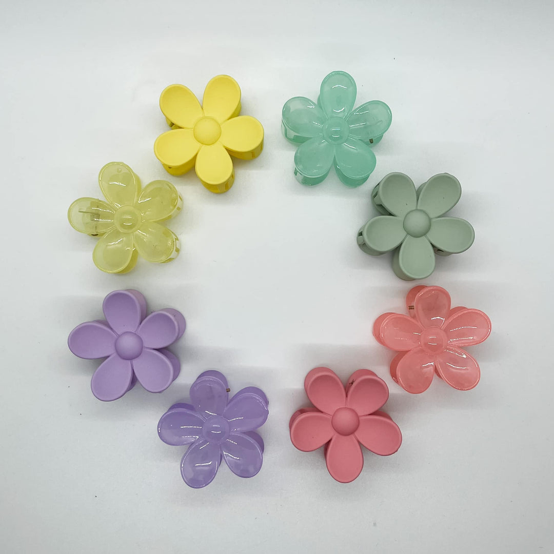 Mini Flower Claw Clips