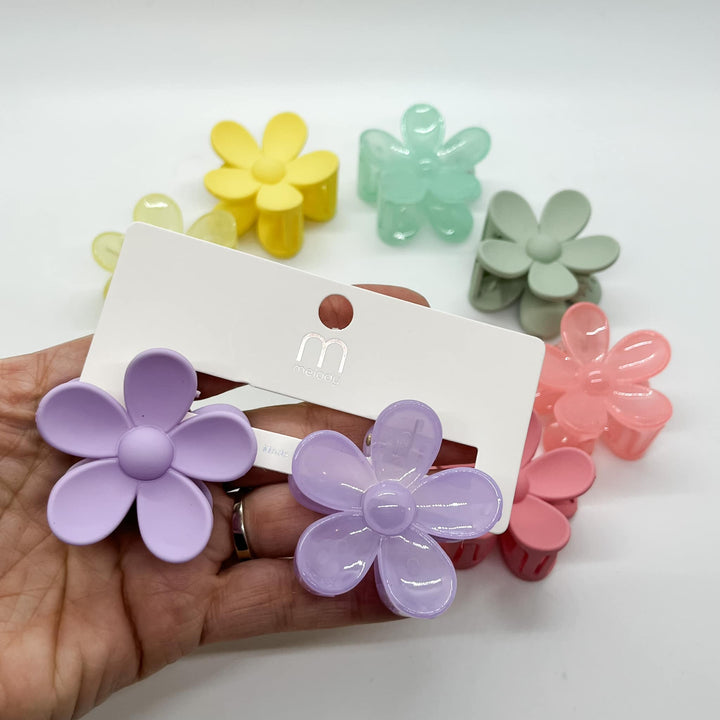 Mini Flower Claw Clips